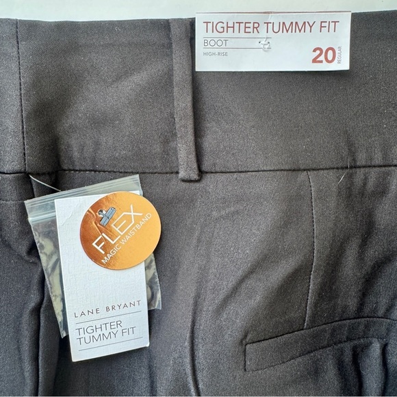 NWT Lane Bryant Pants Tighter Tummy Fit Boot Cut High Rise Black Sz 20 Regular - Picture 4 of 13